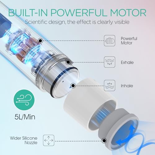 VOYOR Portable Handheld Vacuum Sealer for Food, Rechargeable Cordless White