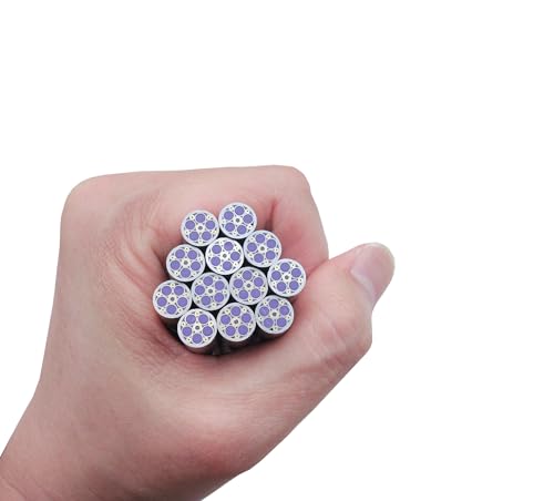 SICOCE purple 60mm knife handle mosaic pivot pin for scales, grips, hilt, and handle assembly