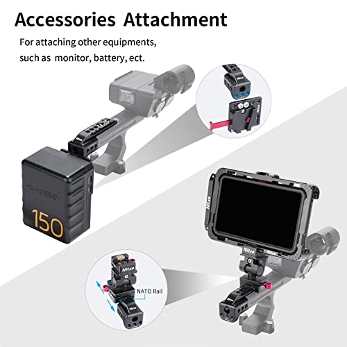 Nitze Extension Rig for Sony FX3/FX30 XLR-H1 XLR Handle Unit - T-S08B