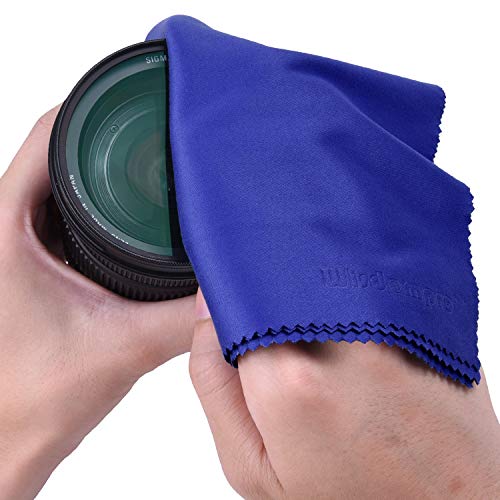 Wisdompro 4-Pack 16x16 Inch Extra Large Microfiber Cleaning Cloths, Blue