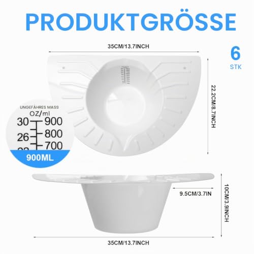 Urine Cups Pack of 6 Reusable Urine Sample Cups Sample Container Collection Cup for Urine