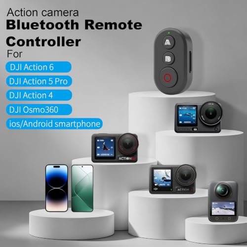 REYGEAK Bluetooth Remote Controller for DJI Osmo 360/Action 6/5 Pro/4