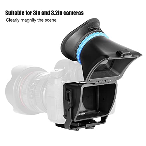 Camera Viewfinder,Professional 3.2 inch LCD Magnifier Viewfinder,3X Camera Screen Sunshade Hood for SLR Camera Camcorder