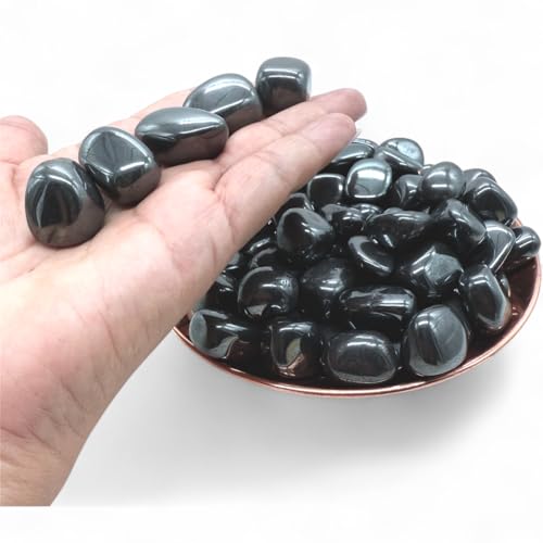 Pachamama Essentials Hematite Tumbled Stone - Healing Stone (5) 5 Oval