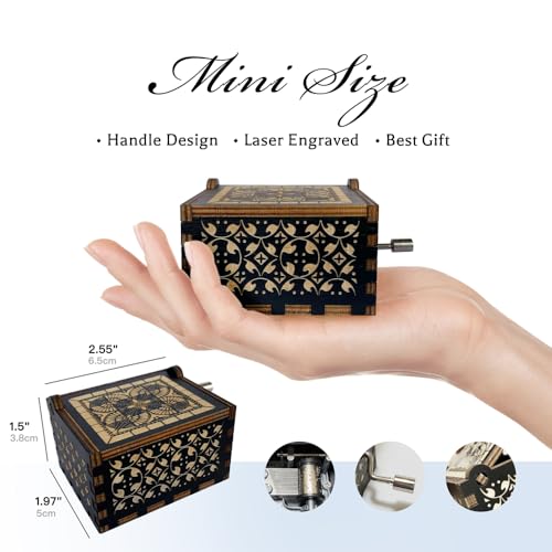 Christian Gifts for Women Men, Antique Engraved Scripture Music Boxes, Spiritual Gifts for Women, Prayer Music Box, Bible Gifts for Women, Baptism Gifts, Catholic Gifts on Birthday Christmas God Bless