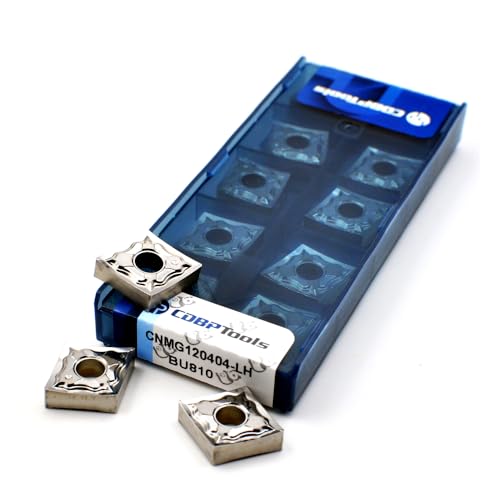 CDBP CNMG431 CNMG120404 carbide inserts for aluminum non-ferrous turning, 10-piece set