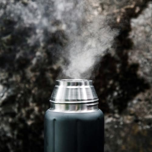 SIGG - Gemstone IBT - Stainless Steel - Double Wall Water Bottle - With Cup - Swiss Design Thermo Flask 17/25 / 34 Oz 37.2 Ounces Obsidian