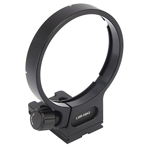 Haoge LMR-N843 Lens Collar Replacement Foot Tripod Mount Ring for Nikon AF 80-400mm f/4.5-5.6D ED VR and Nikon AF-S NIKKOR 300mm F/4D IF-ED Lens Built-in Arca Type Camera Quick Release Plate
