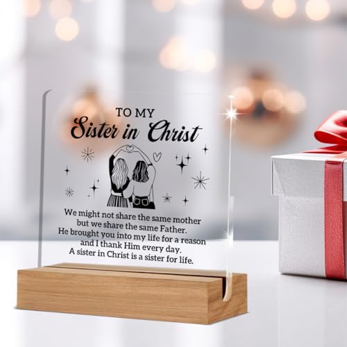 Christian Sister Gifts for Women, Sister in Christ Gifts for Friends