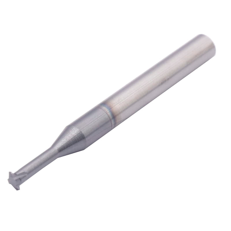 [Australia - AusPower] - 1/4" 20-56 TPI Single Pitch Solid Carbide Thread end Mill - AlTiN Coated, 4 Flute- .180" Cutting Diameter, Necked to Thread .500 Deep, 1/4" Shank Diameter, 2-1/2" Overall Length 