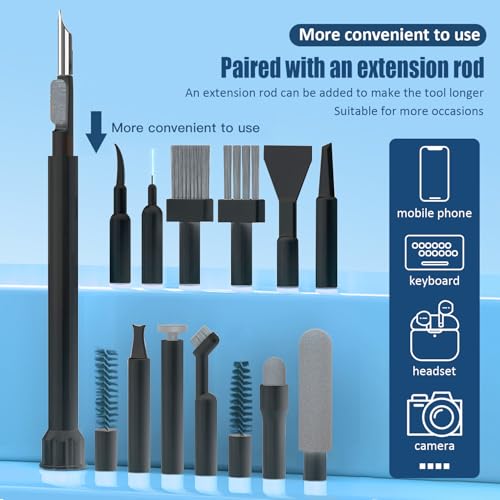 Keyboard Cleaning Kit Laptop Cleaner,Computer Screen Cleaning Brush Tool Black1