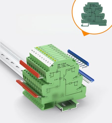 Optocoupler, PLC Relay, MRI-3.3D48 DC Separate Photoelectric Coupler, Separate PLC Relay Module, Input 3.3VDC, Output 3-48VDC