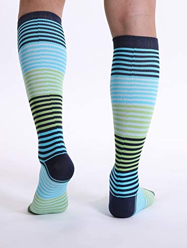 [Australia - AusPower] - Doc Miller Compression Socks for Women & Men - Knee High Support, 15-20mmHg, Medical Grade, Size - Ideal for Sport, Travel, Nurse, Pregnancy & Varicose Veins, 1 Pair 3X-Large Bright Green 