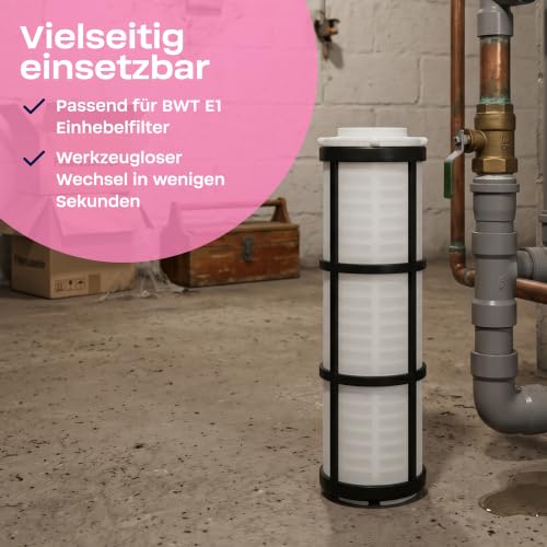 2 x Filter Element for BWT E1 Single-Lever Filter Hygiene Safe Filter Cup Filter Element | 1 year operating time