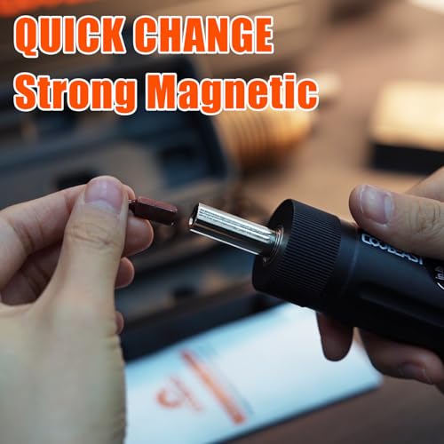 coobeast 13Pcs Preset 1/4” Drive Torque Screwdriver with S2 Bits 13 PCS