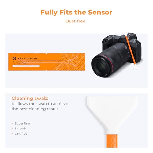 K&F CONCEPT Double-Tipped APS-C Sensor Cleaning Kit with Sensor Cleaner 16mm