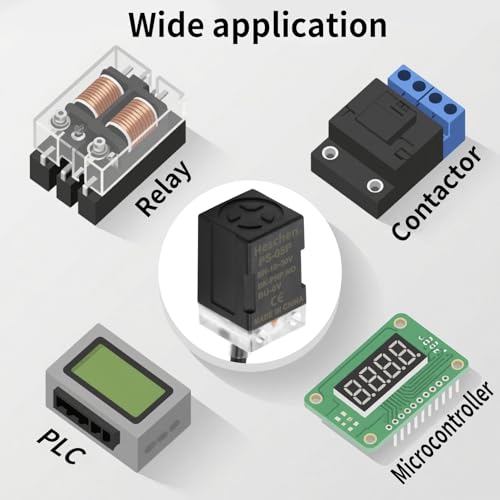 Heschen Inductive Proximity Switch PS-05P, 10-30V 200mA, PNP NO, Sensor Distance 5mm, CE, Pack of 5