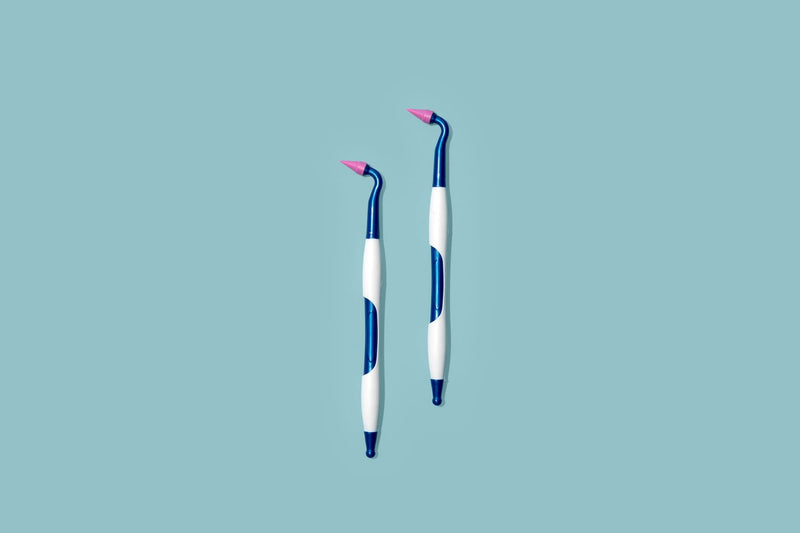 [Australia - AusPower] - Gum Stimulator Rubber Tip Stimulator, Gum Massager and Interdental Tool – Pack of 2 Gum Stimulators with Ergonomic Handle, Latex-Free 