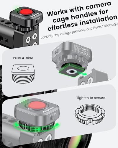 Rechargeable Wireless Camera Remote Control for Video Recording