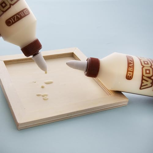 BAZIC Products 8 fl oz wood glue bottle, 1-pack with white adhesive label and orange cap
