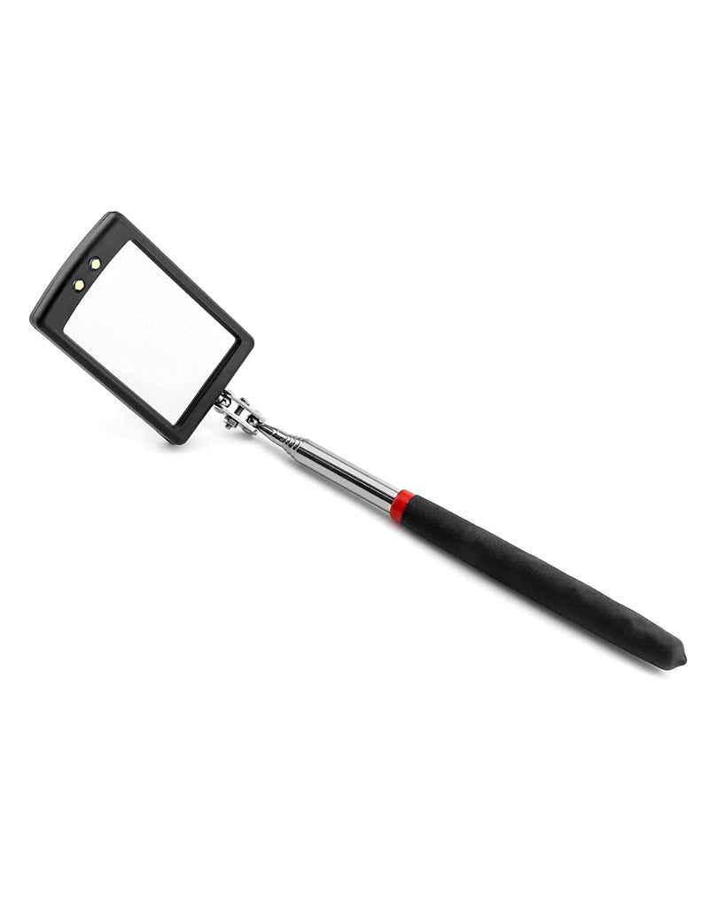 [Australia - AusPower] - Inspection mirror telescoping with light Mirror practical addition to car repair, and anyone's toolbox Inspection Tool for Checking Vehicle, and Other Small Parts Extended (Inspection mirror-4PCS) 