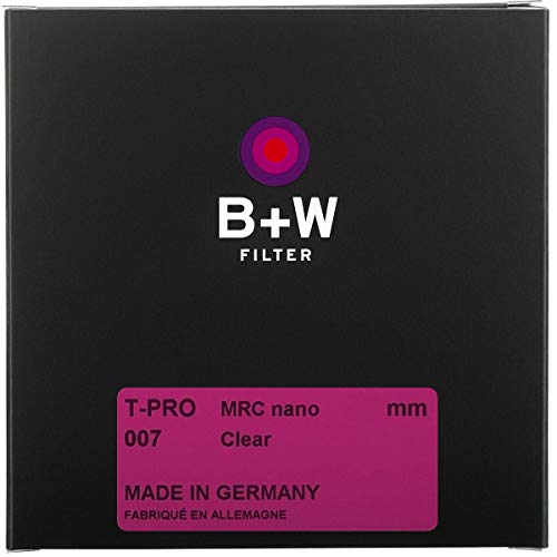 B + W Clear Protection Filter for Camera Lens – Ultra Slim Titan Mount (T-PRO), 007, HTC, 16 Layers Multi-Resistant and Nano Coating, Photography Filter, 40.5 mm 40.5mm T-PRO (Ultra Slim, MRC nano) Single