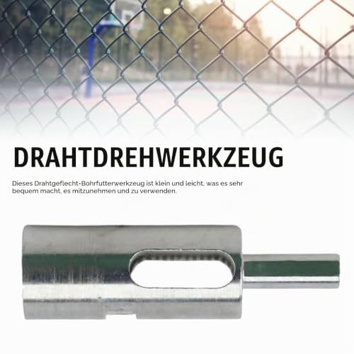 Fence Wire Twisting Tool, 9 Wire, Wire Twisting Tool, Chrome Vanadium Steel, 9 Cable Wire Fence Drill Chuck Tool