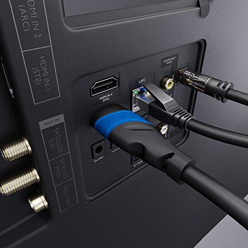 KabelDirekt - 2m - 4K HDMI Cable (4K @120Hz & 4K @60Hz - Spectacular Ultra HD Experience - High Speed with Ethernet - HDMI 2.0/1.4, Blu-ray/PS4/PS5/Xbox Series X/Switch - Black | 10K, 8K@60Hz & 4K@120Hz, High Speed HDMI - for PS5, Xbox Series