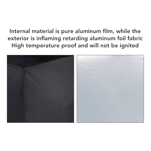 Hyuduo 3D Printer Cover Water Proof Dust Wear Proof High Temperature Resistant with Handle for Easy Removal Fit for A1 Mini 18.7 X 14.37 X 13.58in