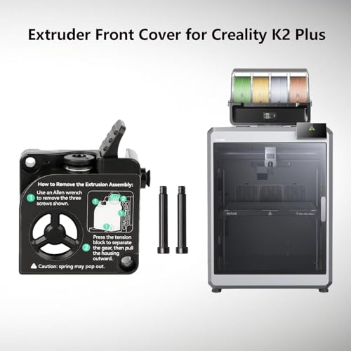 Creality Official K2 Plus Extruder Front Cover Kit,3D Printer Extruder Front Shell Assembly for K2 Plus, K2 Plus Combo