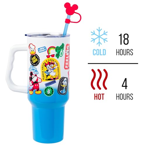Silver Buffalo Disney Mickey and Friends Donald Duck Goofy, Tumbler, 40oz 40 Ounces