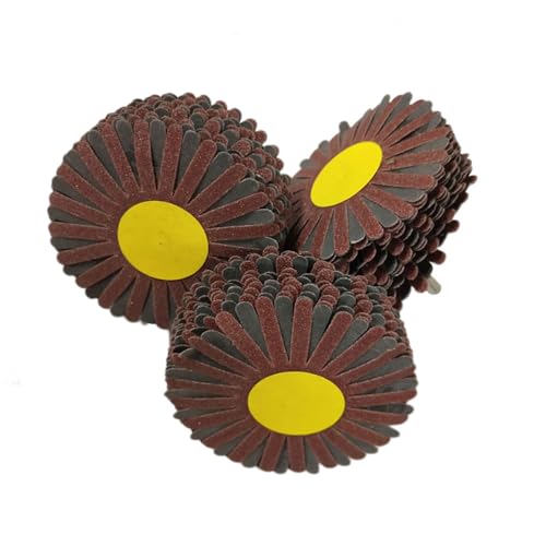 400 Grit Abrasive Fabric Flap Wheel with 6 mm Shank, Fan Sander, Sanding Star Accessories for Woodworking, Root Carving, Furniture, Polishing 400 #