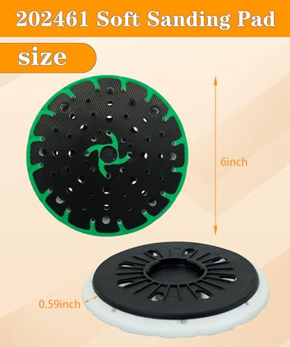 BTROVIA 6-inch soft sanding pad for Festool RO 150 FEQ sander, upgraded hook and loop disc