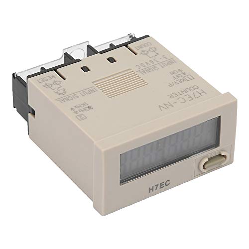 Garosa DC 3-36V H7EC-NV LED Digital Counter with 8 Digit LCD Display Counting Range 0-99999999 Digital Electric Counter with Counter Holder
