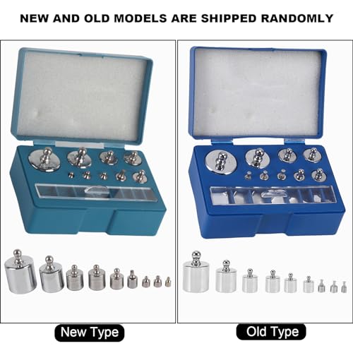 Calibration Weights Set, 17 Pieces, Precision Scale Weights from 100 g to 10 mg for Scales Calibration, High Precision Calibration Weights Accessories for Accurate Measurements