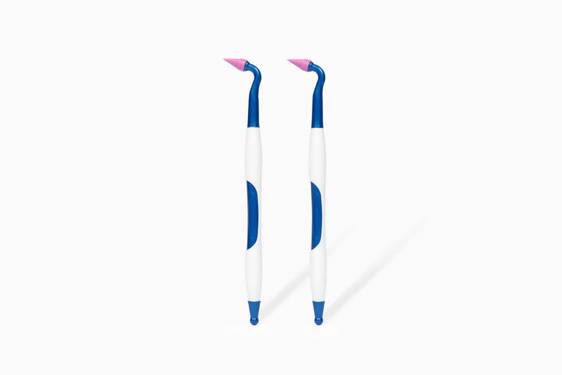 [Australia - AusPower] - Gum Stimulator Rubber Tip Stimulator, Gum Massager and Interdental Tool – Pack of 2 Gum Stimulators with Ergonomic Handle, Latex-Free 