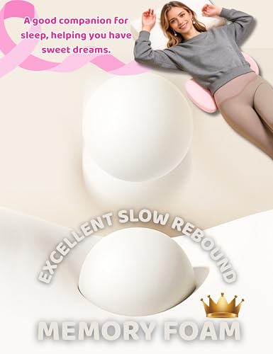 Lumbar Support Pillow for Sleeping - Back Pillow for Sciatica & Back Pain Pink