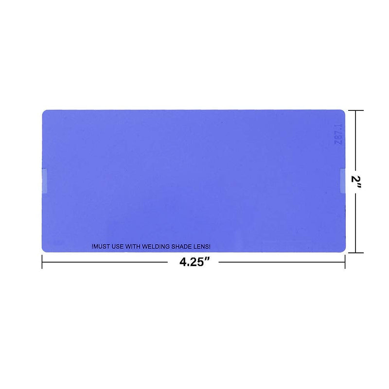 Super Blue Drop in Welding Lens Small 2 X 4.25