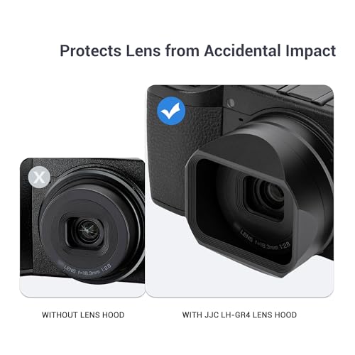 JJC GR IV Lens Hood Shade for Ricoh GR4 GRIV HDF Monochrome Accessories