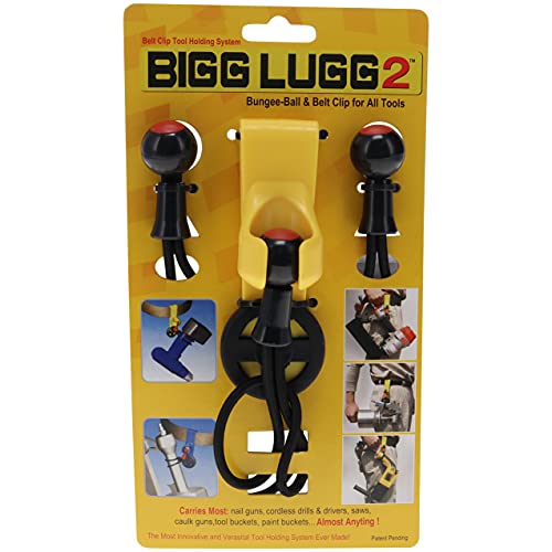 Superior Parts Bigg Lugg BL2-3BM belt clip tool holder system with 3 ball bungees, 2-pack”】【