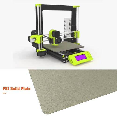 ECSiNG 3D Printer PEI Sheet Spring Steel Sheet PEI Build Double Sides Plate 254x241mm Compatible with Prusa I3 MK4 MK3 MK3S 3D Printer