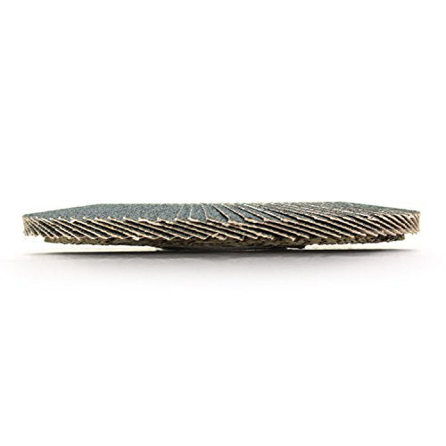 BHA Zirconia Grinding and Sanding Flap Discs T29, 4-1/2" x 7/8", 40 Grit - 10 Pack