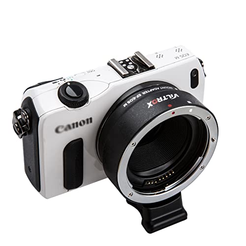 VILTROX EF-EOS M Auto Focus Lens Mount Adapter Converter Ring Compatible with Canon EF/EF-S Lens to EOS-M (EF-M Mount) Mirrorless Camera EOS M1 M2 M3 M5 M6 M10 M50 M100