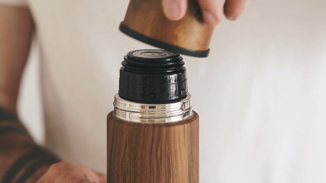 BALIBETOV 25 fl oz Yerba Mate Set, Stainless Steel Mate Gourd, Thermal Flask & Bombilla Straw, Complete Mate Kit, Double Wall Insulated, BPA Free, Dishwasher Safe Wood