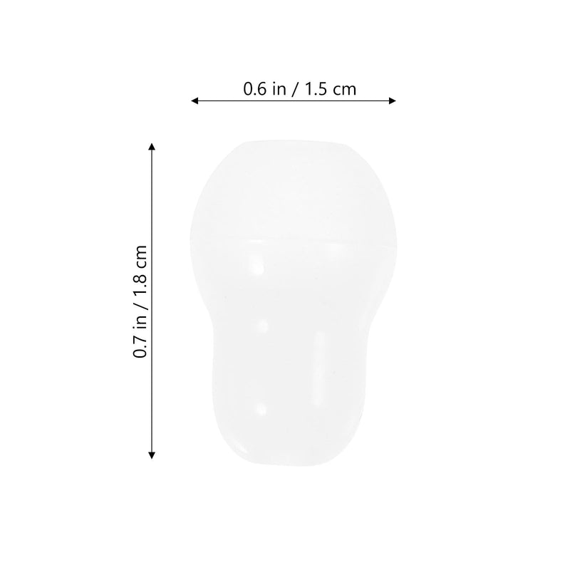[Australia - AusPower] - GLEAVI 8pcs Stethoscope Earplugs Replacement White ： Stethoscope Ear Tips Replacement Stethoscope Ear Pieces Earbuds for Stethoscope Parts Accessories White 