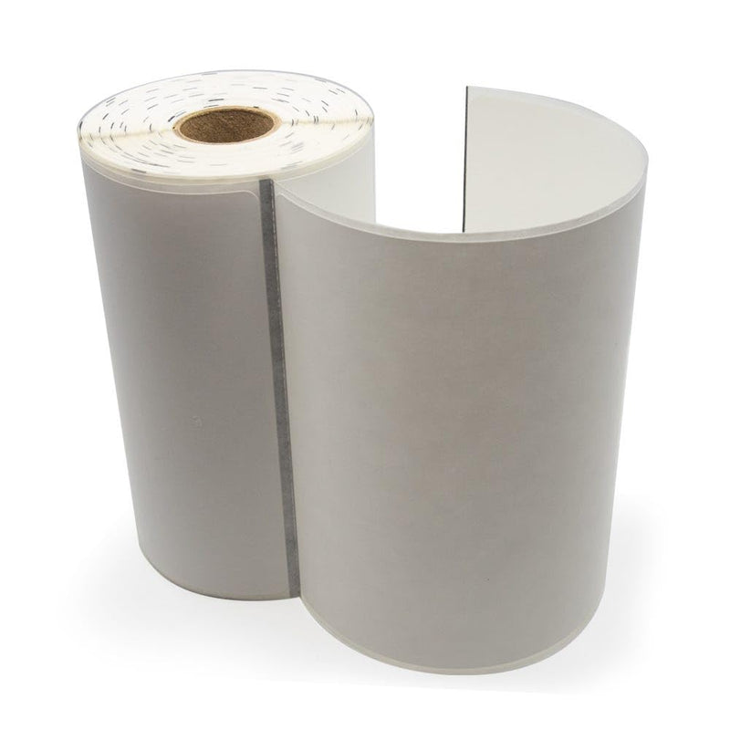 LabelValue LV-LD-R4AW5BPOLY 4" x 6" Poly Shipping Labels for Zebra Mobile Printers, Direct Thermal Polypropylene, Perforated, Black Mark, 105 Labels per Roll, 3/4" Core