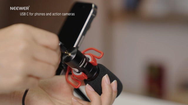 NEEWER VM10 Plug & Play Vlog Microphone for Camera, Mini Supercardioid Mic