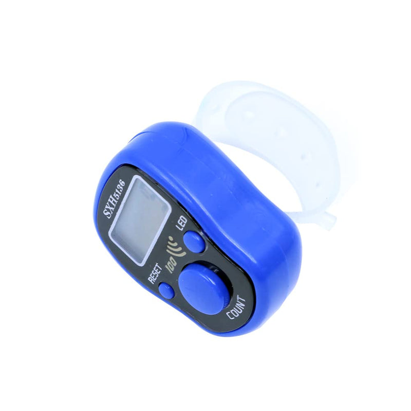DollaTek 4pcs Mini Stitch Marker Row Finger Counter LCD Display Electronic Digital Counter