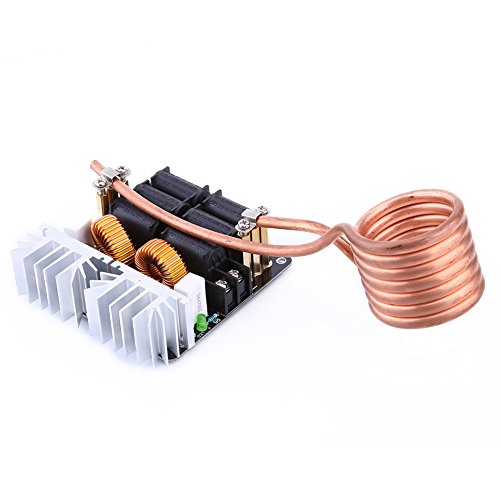 Fydun Induction Heating Module, 1000W ZVS Low Voltage Power Supply Board Heating Board Module Flyback Driver Heater DIY with Brass Coil
