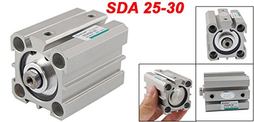 sourcing map 25mm Bore 30mm Stroke Double Action Pneumatic Actuator Air Cylinder